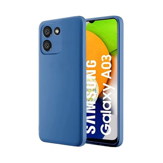 ЧЕХОЛ-ШЛЕМ ЖИДКИЙ СИЛИКОНОВЫЙ SAMSUNG A03, СИНИЙ