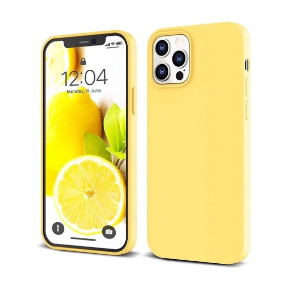 ЧЕХОЛ-ШЛЕМ LIQUID SILICONE ДЛЯ IPHONE 12 PRO, ЖЕЛТЫЙ