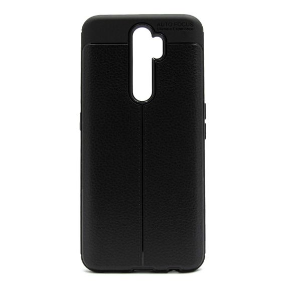 ЧЕХОЛ HELMET CASE TPU LEATHER TEXTURE OPPO A9 2020, ЧЕРНЫЙ