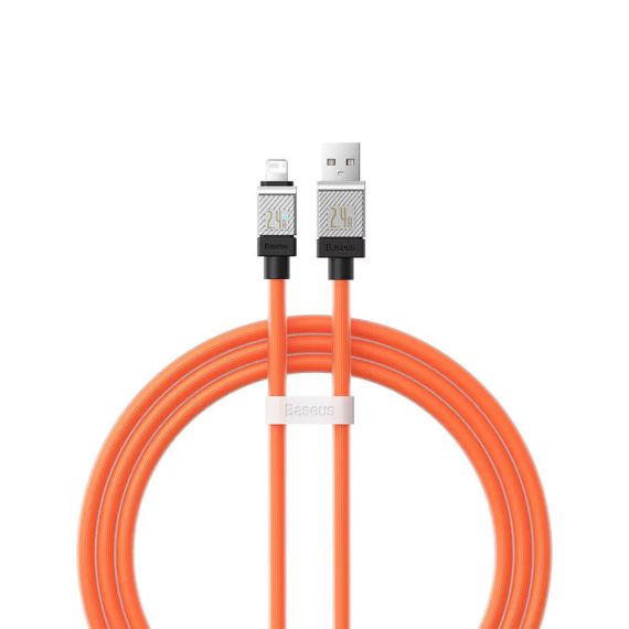 BASEUS КАБЕЛЬ COOLPLAY SERIES USB-A TO LIGHTNING 2.4A 12W 1M, ORANGE (ПОВРЕЖДЕННЫЕ КОРОБКИ)