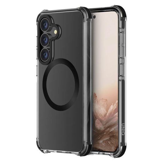 ЧЕХОЛ UNIQ ДЛЯ SAMSUNG S25 COMBAT CARBON MAGCLICK, ЧЕРНЫЙ