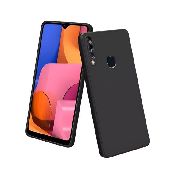 ЧЕХОЛ-ШЛЕМ ЖИДКИЙ СИЛИКОНОВЫЙ SAMSUNG A20S, ЧЕРНЫЙ