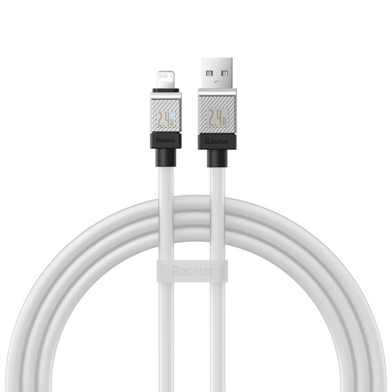 BASEUS CABLE COOLPLAY SERIES USB-A TO LIGHTNING 2.4A 12W 1M, WHITE