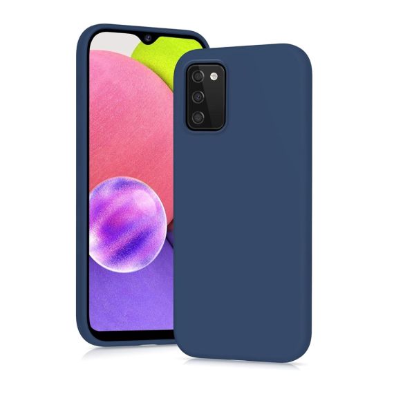 ЧЕХОЛ-ШЛЕМ ЖИДКИЙ СИЛИКОНОВЫЙ SAMSUNG A03S, СИНИЙ