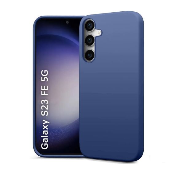 ЧЕХОЛ-ШЛЕМ ЖИДКИЙ СИЛИКОНОВЫЙ SAMSUNG S23FE, СИНИЙ