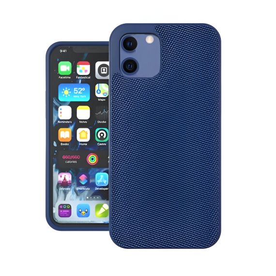 ЧЕХОЛ-ШЛЕМ TPU NYLON SERIES ДЛЯ IPHONE 12 MINI, СИНИЙ