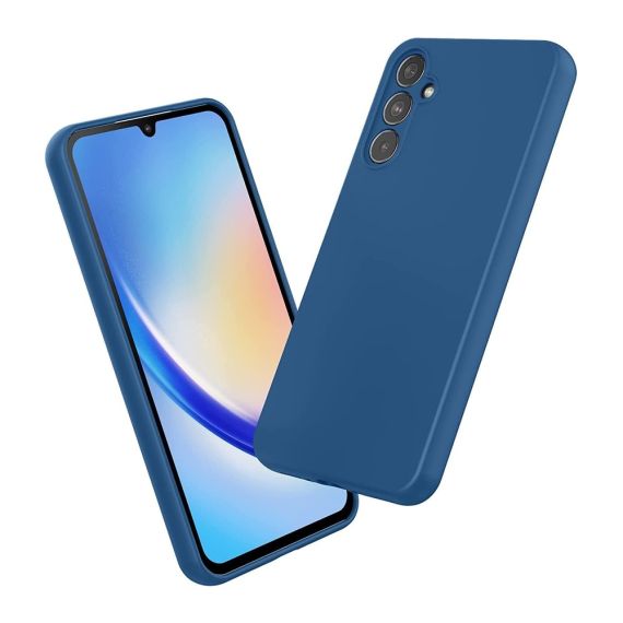 ЧЕХОЛ-ШЛЕМ ЖИДКИЙ СИЛИКОНОВЫЙ SAMSUNG A24, СИНИЙ