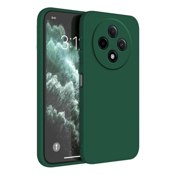ЧЕХОЛ WOO SILICONE NEO SOFT OPPO RENO 12F/12FS, ТЕМНО-ЗЕЛЕНЫЙ