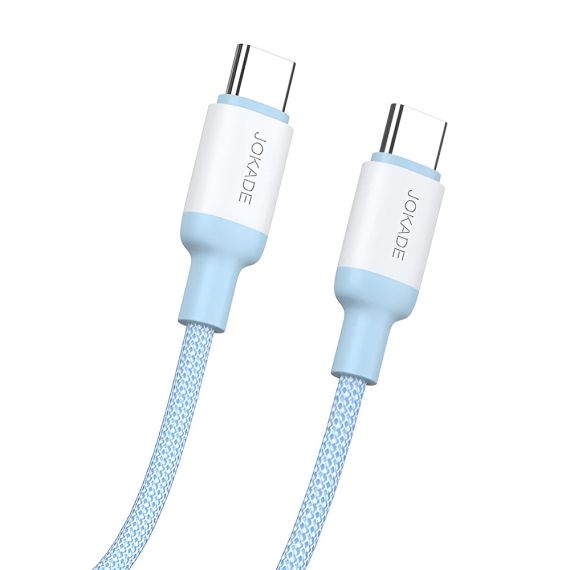 JOKADE КАБЕЛЬ TYPE-C - TYPE-C 5A 100W 1M JA014, СИНИЙ