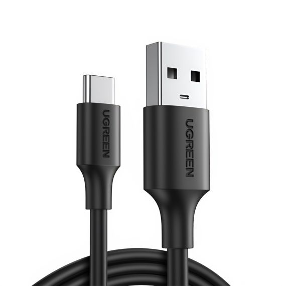 UGREEN КАБЕЛЬ TYPE-C MALE TO USB-A 2.0 MALE 1M, ЧЕРНЫЙ