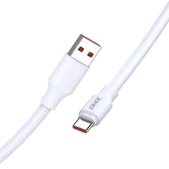 JOKADE КАБЕЛЬ USB-A TO TYPE-C 120W 1M JA018, БЕЛЫЙ