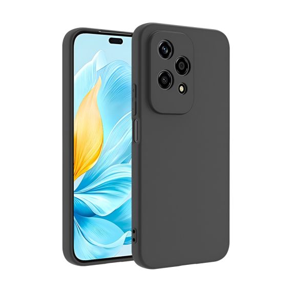 ЧЕХОЛ WOO CASE LIQUID SILICONE HONOR 200 LITE, ЧЕРНЫЙ