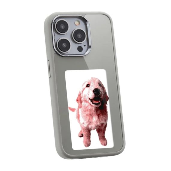 ЧЕХОЛ ДЛЯ ТЕЛЕФОНА DIY INK SCREEN, 14 PRO, СЕРЫЙ