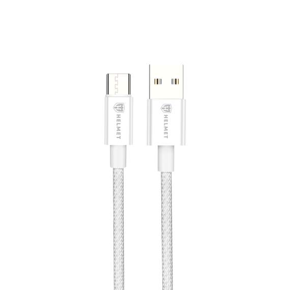 КАБЕЛЬ HELMET CABLE USB TO TYPE-C 20W 1.5M NYLON SERIES, СЕРЫЙ