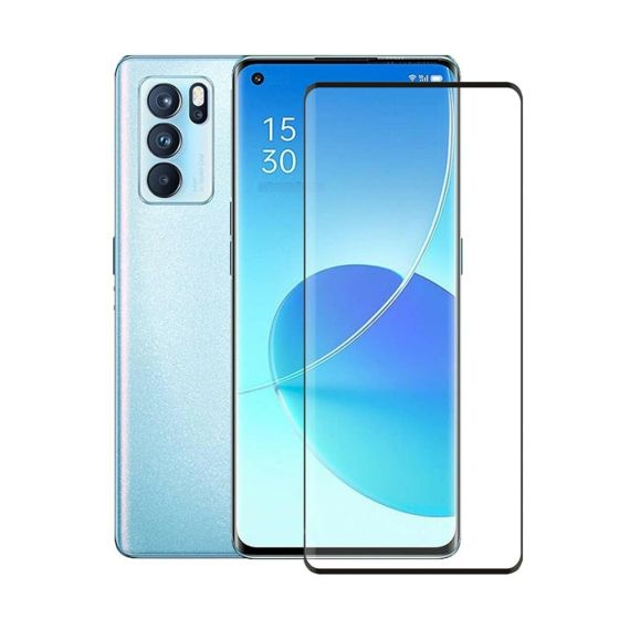 ШЛЕМ С АЛМАЗНЫМ СТЕКЛОМ 4D OPPO RENO 6 PRO 5G, ЧЕРНЫЙ