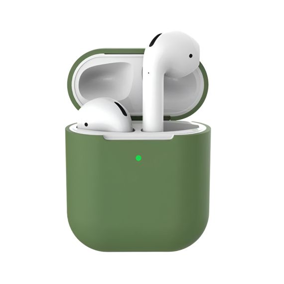 ЧЕХОЛ ДЛЯ ШЛЕМА СИЛИКОНОВЫЙ AIRPODS 2, ТЕМНО-ЗЕЛЕНЫЙ