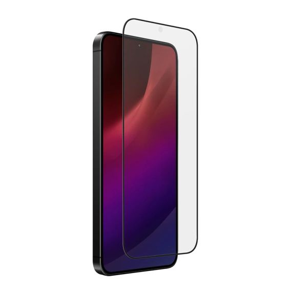 UNIQ GLASS SCREEN PROTECTOR OPTIX VIVID CLEAR ДЛЯ SAMSUNG S25, ЧЕРНЫЙ