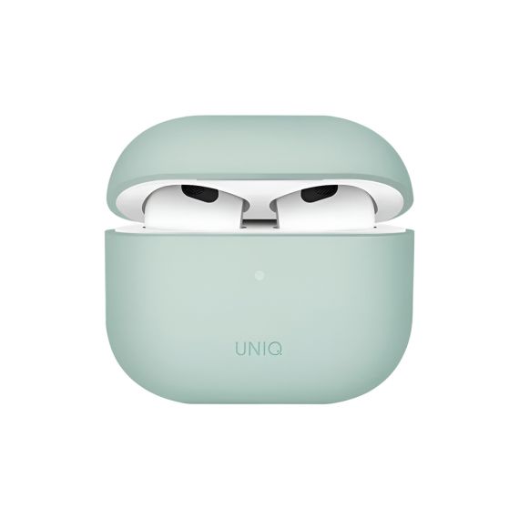 ЧЕХОЛ UNIQ CASE SILICON LINO HYBRID MINT ДЛЯ AIRPODS 3-ГО ПОКОЛЕНИЯ, ЗЕЛЕНЫЙ