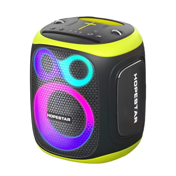 HOPESTAR PARTY SPEAKER PARTY130 С 2 БЕСПРОВОДНЫМИ МИКРОФОНАМИ, 120 ВТ, ЧЕРНЫЙ