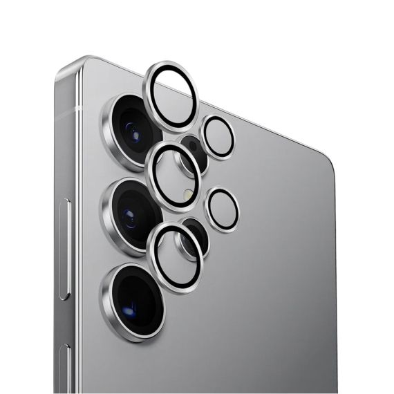 UNIQ OPTIX CAMERA LENS PROTECTOR ALUGUARD ДЛЯ SAMSUNG S25 ULTRA, СЕРЕБРИСТЫЙ