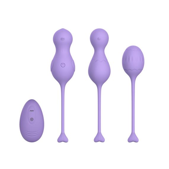 WINYI HEIDI KEGEL BALL SET 3IN1 IPX6 10 РЕЖИМОВ ВИБРАЦИИ, СИРЕНЕВЫЙ