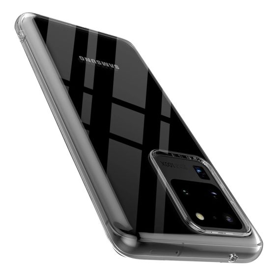 ЧЕХОЛ-ШЛЕМ TPU МЯГКИЙ SAMSUNG S20 ULTRA, ПРОЗРАЧНЫЙ