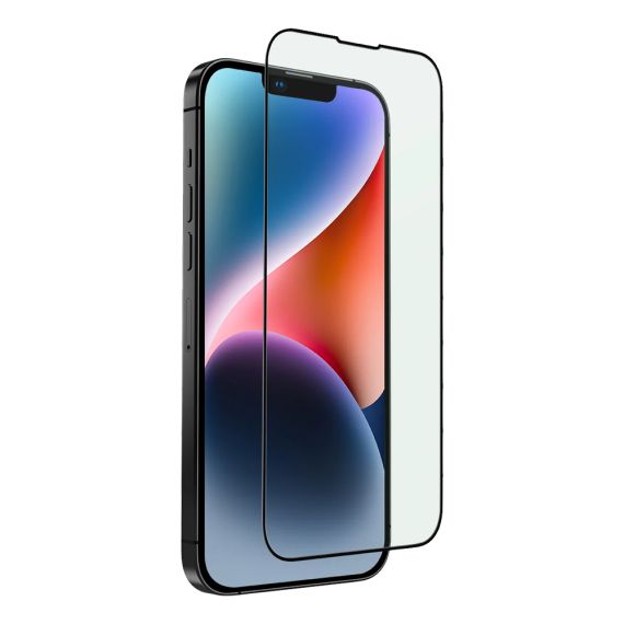 UNIQ GLASS SCREEN PROTECTOR OPTIX VIVID CLEAR ДЛЯ IPHONE 16E(2025)/IPHONE 14, ЧЕРНЫЙ