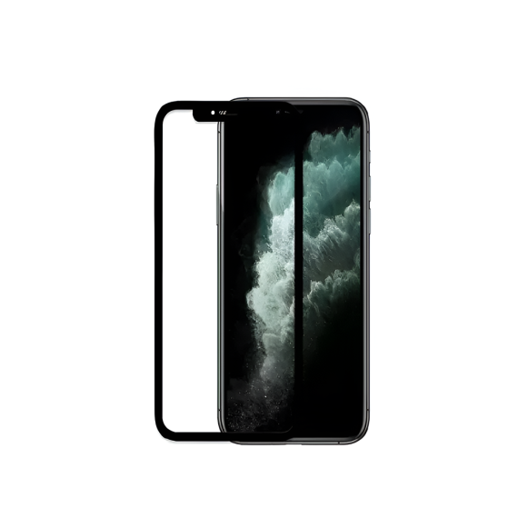 ШЛЕМ DIAMOND GLASS 4D FRAME IPHONE 11 PRO/X/XS, ЧЕРНЫЙ (V2)