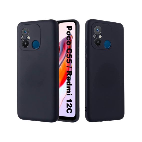 ЧЕХОЛ-ШЛЕМ ЖИДКИЙ СИЛИКОНОВЫЙ REDMI 12C, ЧЕРНЫЙ