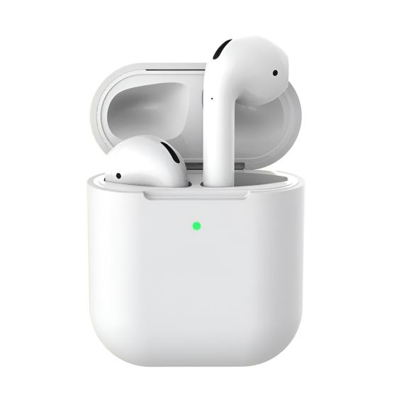 ЧЕХОЛ-ШЛЕМ СИЛИКОНОВЫЙ AIRPODS 2, БЕЛЫЙ