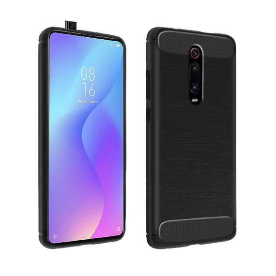 ЧЕХОЛ-ШЛЕМ CARBON XIAOMI MI 9T, ЧЕРНЫЙ