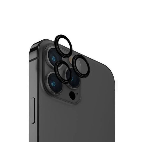 UNIQ OPTIX ALUMINIUM CAMERA LENS PROTECTOR ДЛЯ IPHONE 15 PRO, ЧЕРНЫЙ