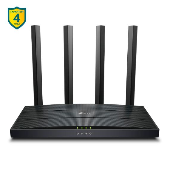 WI-FI РОУТЕР TP-LINK  ARCHER AX12 / AC1500 DUAL BAND / WI-FI6 / GIGABIT / 1WAN+3LAN / 4 FIXED ANTENNAS