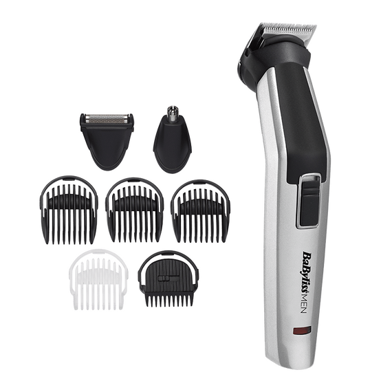 МУЖСКОЙ ТРИММЕР BABYLISS 8-IN-1 TITANIUM MULTI TRIMMER MT726E, СЕРЕБРИСТЫЙ | ЧЕРНЫЙ