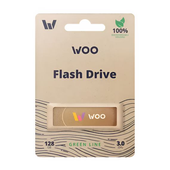 WOO USB DRIVE 3.0 GREEN LINE 128GB