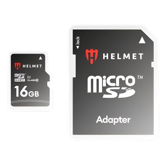 КАРТА ПАМЯТИ HELMET MICROSD (CLASS 10) UHS-I (U1) + SD-АДАПТЕР, БАЗОВАЯ ЛИНИЯ, 16 ГБ