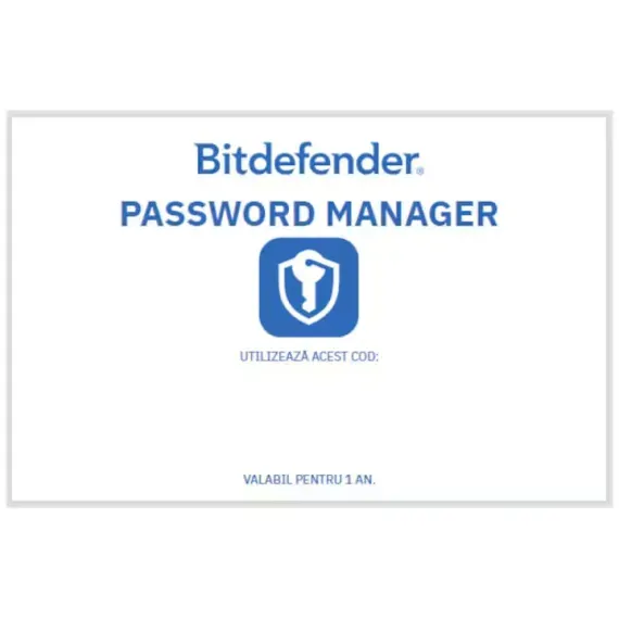 BITDEFENDER PASSWORD MANAGER, 1 ГОД, 1 УЧЕТНАЯ ЗАПИСЬ, СКРЕТЧ-КАРТА