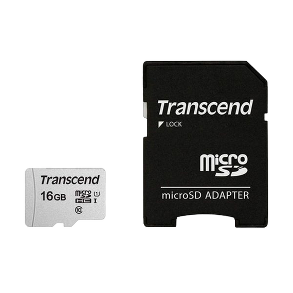 КАРТА ПАМЯТИ TRANSCEND MICROSDHC 300S, 16ГБ (TS16GUSD300S-A)