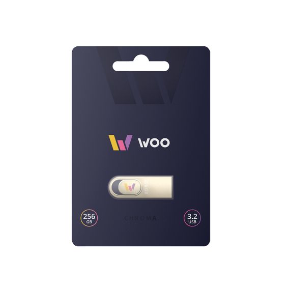 WOO USB DRIVE 3.2 CHROMA 256 GB