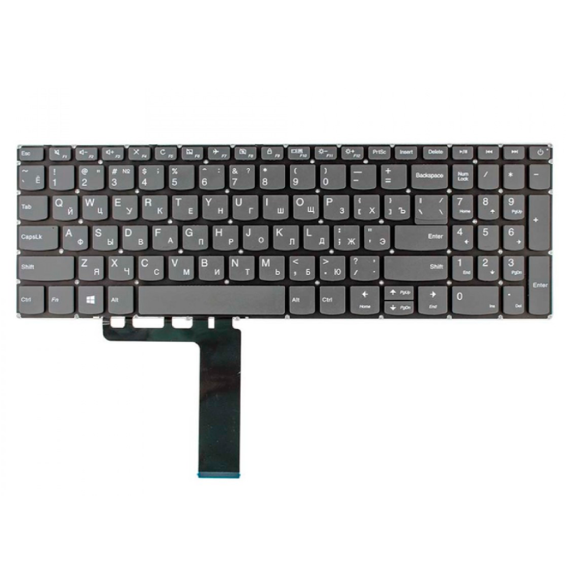 КЛАВИАТУРА ДЛЯ LENOVO Z510, G500S, G505S, S500, S510, FLEX 15, FLEX 2-15 ENG/RU СЕРЕБРИСТЫЙ/ЧЕРНЫЙ.