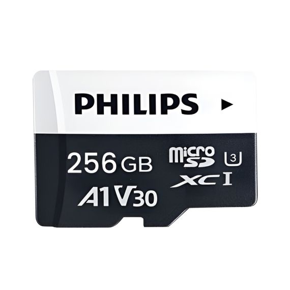 КАРТА ПАМЯТИ PHILIPS MICROSD UHS-I (U3) (V30) 256 ГБ