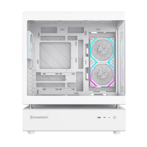 КОМПЬЮТЕРНЫЙ КОРПУС GAMEMAX N80 WH, MIDI-TOWER, БЕЗ БЛОКА ПИТАНИЯ, БЕЛЫЙ