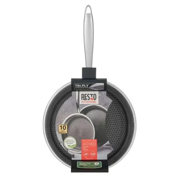 СКОВОРОДА RESTO 95346, 24СМ, НЕРЖАВЕЮЩАЯ СТАЛЬ