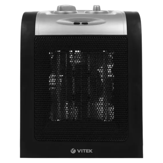 ТЕПЛОВЕНТИЛЯТОР VITEK VT-2067, 1800ВТ, ЧЁРНЫЙ | СЕРЕБРИСТЫЙ