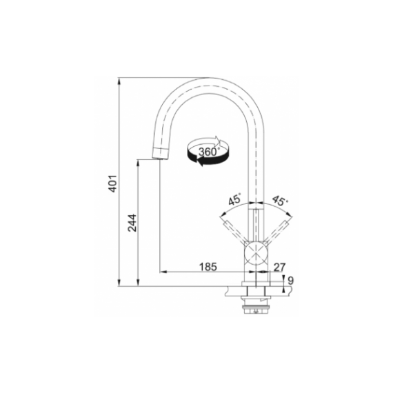FRANKE EOS CLEAR INOX