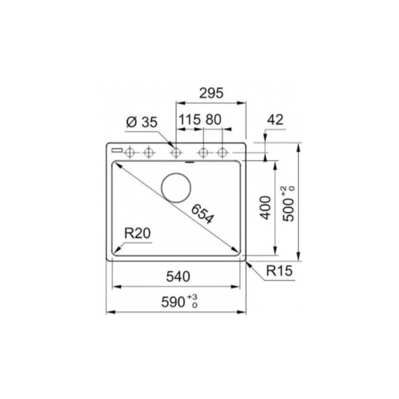 FRANKE MARIS MRG 610-54 AVENA