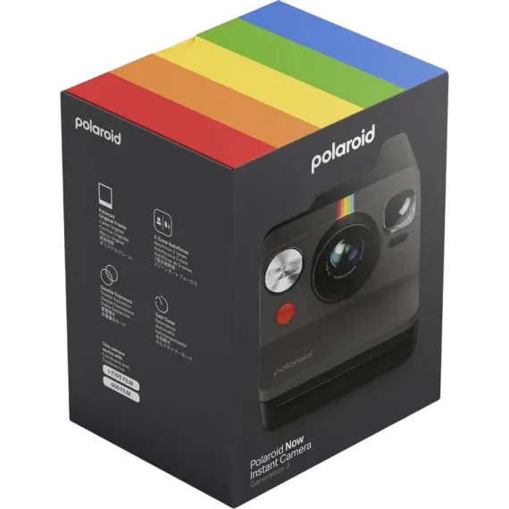 ФОТОАППАРАТ МОМЕНТАЛЬНОЙ ПЕЧАТИ POLAROID NOW GEN 3, ЧЕРНЫЙ