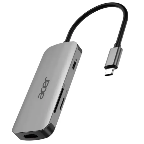 ДОК-СТАНЦИЯ ACER HP.DSCAB.018, СЕРЕБРИСТЫЙ