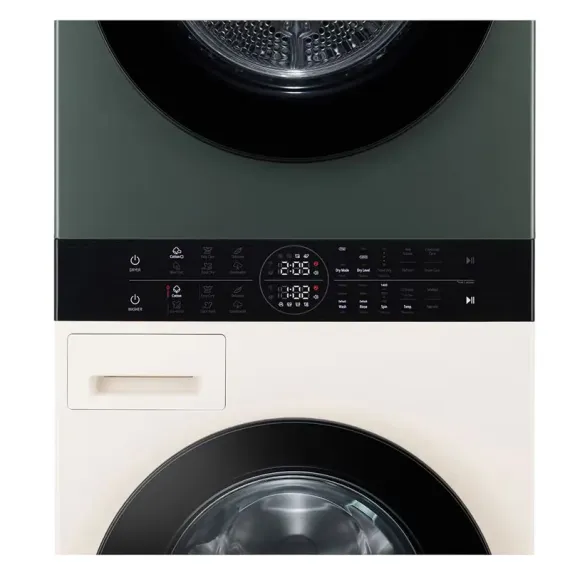 СТИРАЛЬНО-СУШИЛЬНАЯ МАШИНА LG WT1210EGF, 12КГ, ЗЕЛЁНЫЙ | БЕЖЕВЫЙ