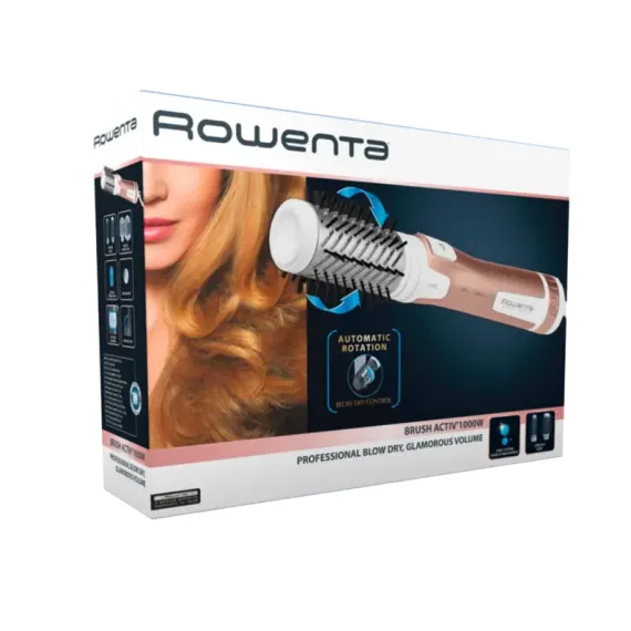ФЕН-ЩЁТКА ROWENTA CF9520F0, 1000ВТ, ЗОЛОТОЙ | БЕЛЫЙ